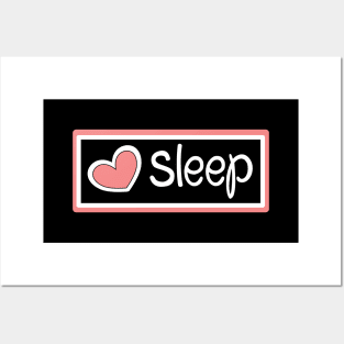 Love heart sleep Posters and Art